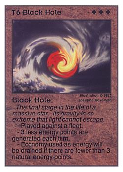           T6 ‑ Black Hole  Set: UE  Rarity: R1    Artist: Josepha Haveman    