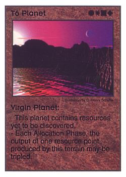           T6 ‑ Planet ‑ Virgin Planet  Set: Pir  Rarity: V1    Artist: C. Henry Schulte    