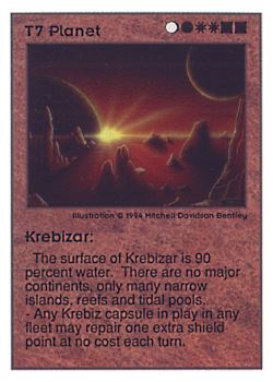           T7 ‑ Planet ‑ Krebizar  Set: UE  Rarity: V1    Artist: Mitchell Davidson Bentley    