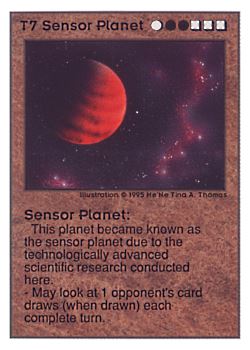           T7 ‑ Sensor Planet  Set: UE  Rarity: V1    Artist: Ne'Ne Tina A. Thomas    