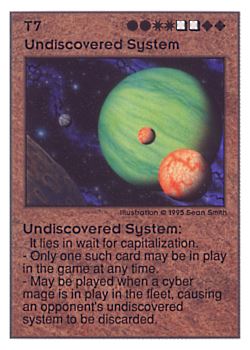           T7 ‑ Undiscovered System  Set: UE  Rarity: V1    Artist: Sean Smith    