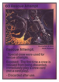           G3 ‑ Rescue Attempt  Set: UE  Rarity: C1    Artist: Mark Maxwell    